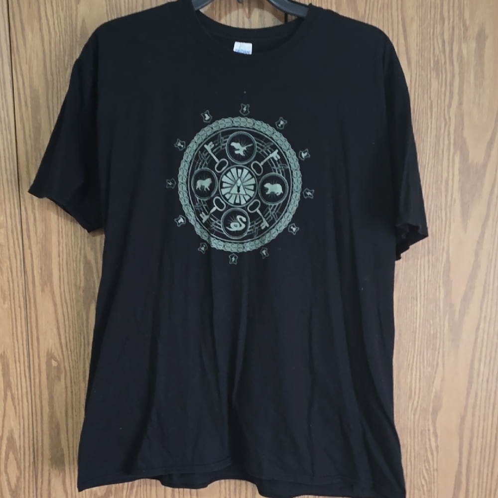 Gildan Black T-Shirt with Green Graphic